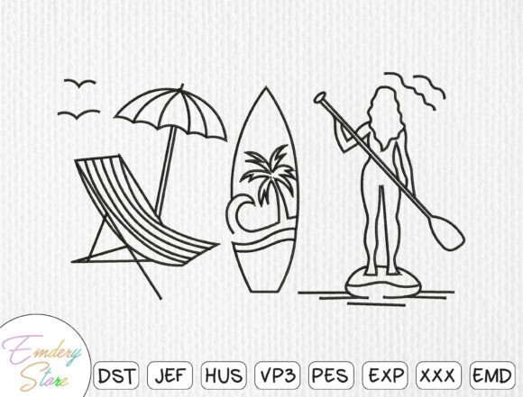 Beach Paddleboard Embroidery Review for Sellers