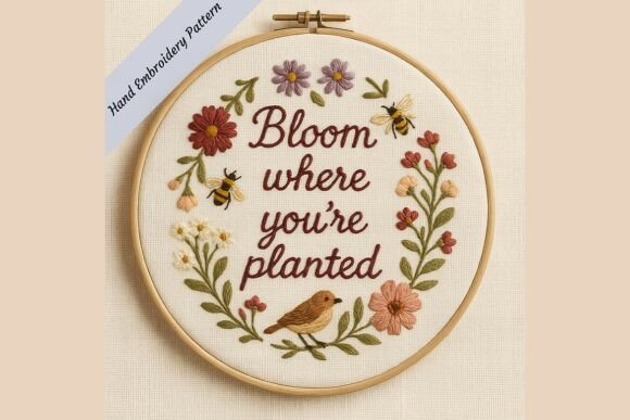 Bloom Where You're Planted Embroidery Review