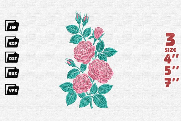 Classic Floral Roses Embroidery Review