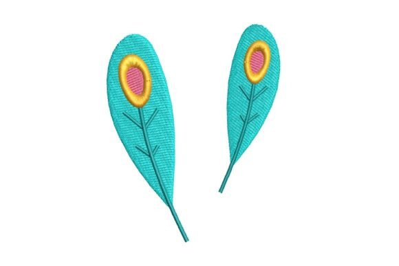 Colorful Peacock Feather Eye Spot Embroidery Design Review