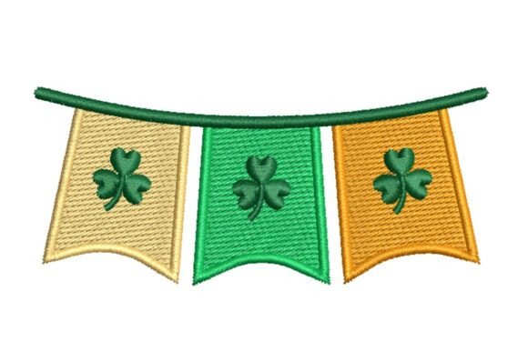 Lucky Shamrock Bunting Banner Embroidery Design Review