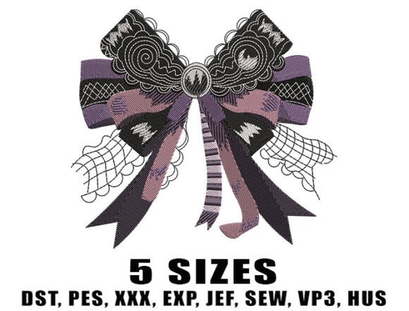 Moonlit Goth Bow Embroidery Design Review