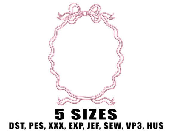 Pink Bow Flower Girl Embroidery Design Review