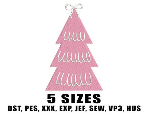 Pink Christmas Tree Embroidery Designs Review