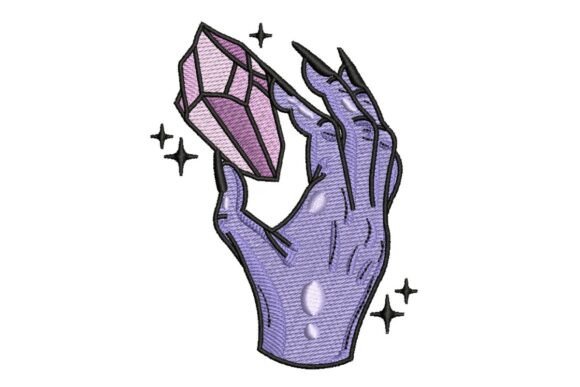 Review: Mystical Hand Holding Crystal Embroidery Design