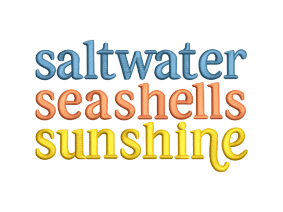 Saltwater Seashells Sunshine Embroidery Review