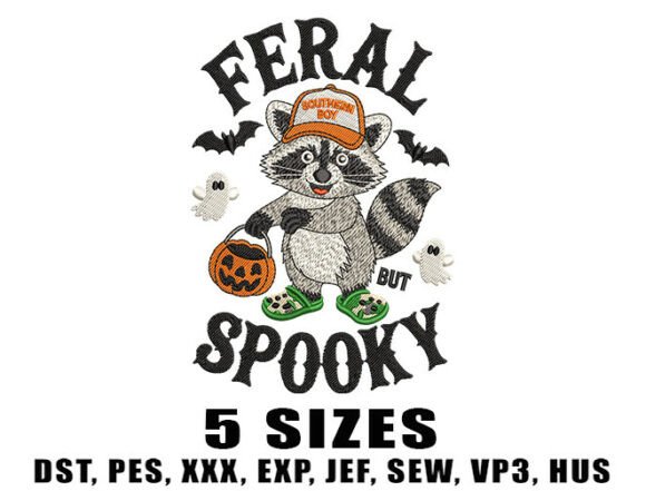 Spooky Feral Raccoon Embroidery Design Review