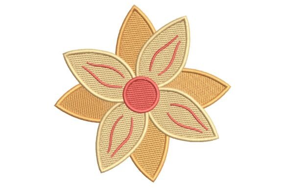 Stylized Autumnal Flower Embroidery Design Review