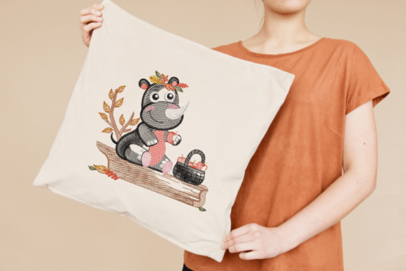 The Cute Rhino Face Embroidery Design Review